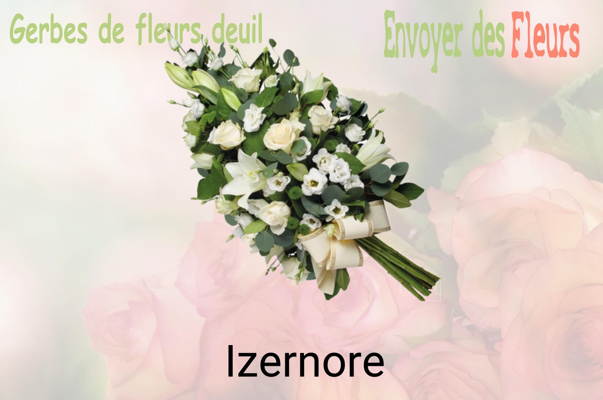 Gerbe de fleurs de deuil livrée à Izernore